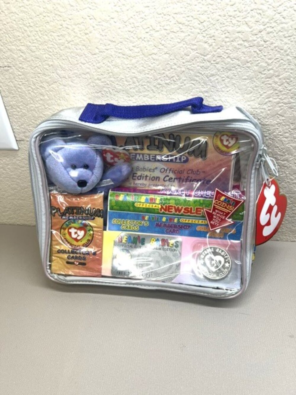 1999 Ty Beanie Babies Official Club Platinum Membership Collector Kit